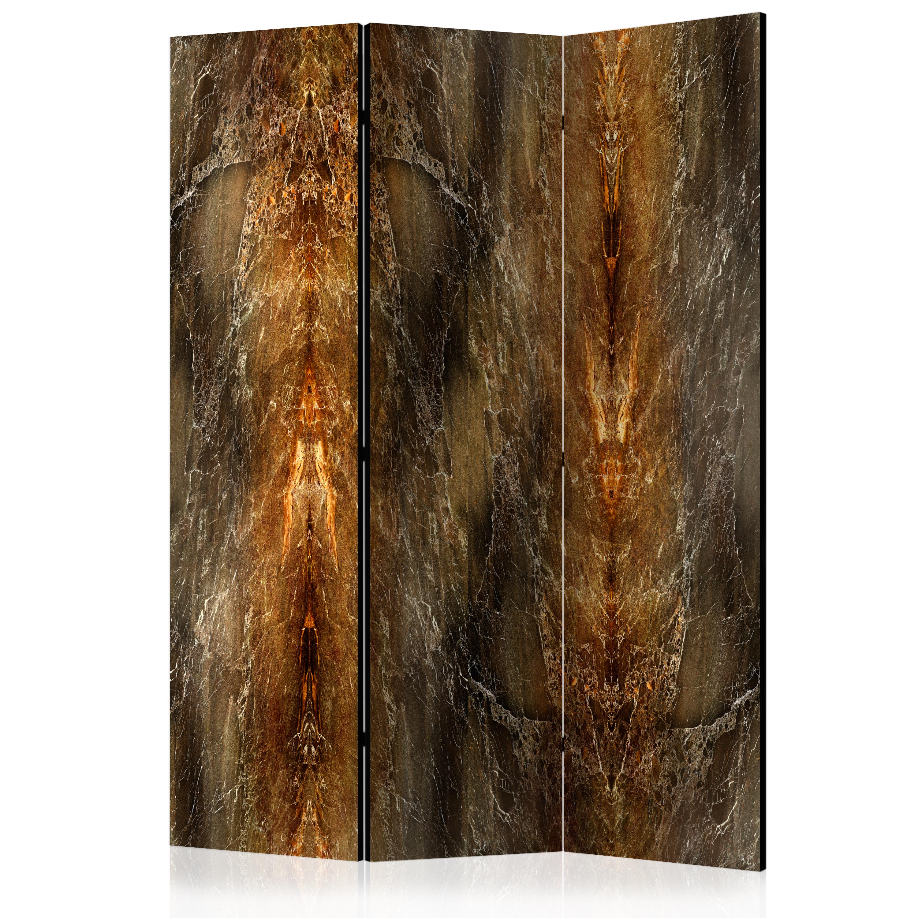 Parawan 3-częściowy - Marmurowy wulkan  - zdjęcie 1