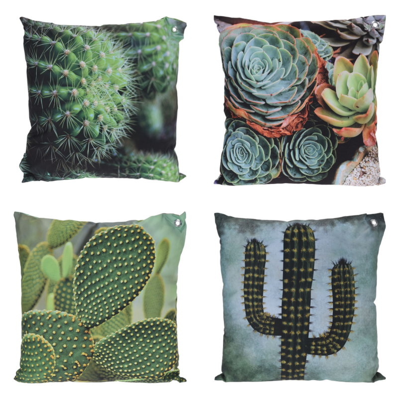Zestaw poduszek ogrodowych Sukulenty - zdjęcie 1
