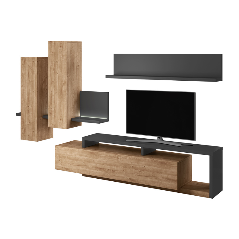 Meblościanka Ferido dąb Ribbec - zdjęcie 1