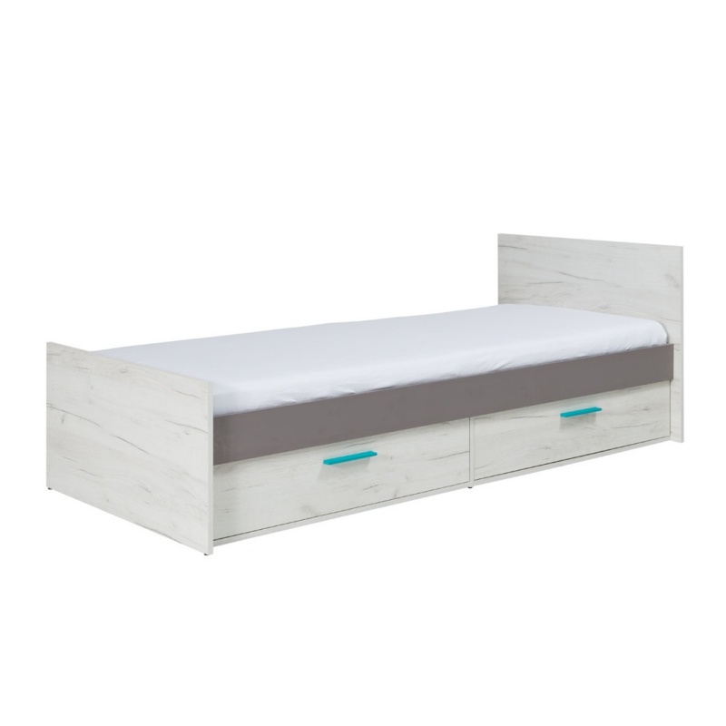 Łóżko Jorian z czterema szufladami - zdjęcie 1