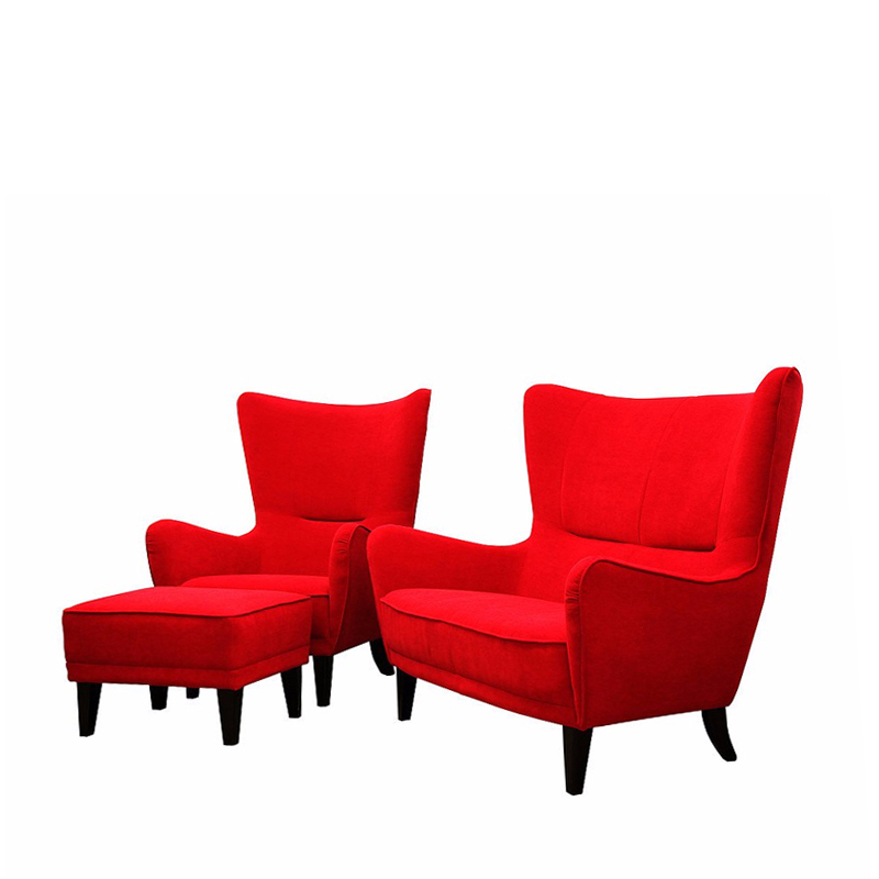 Komplet wypoczynkowy Mons sofa i fotel z podnóżkiem - zdjęcie 1