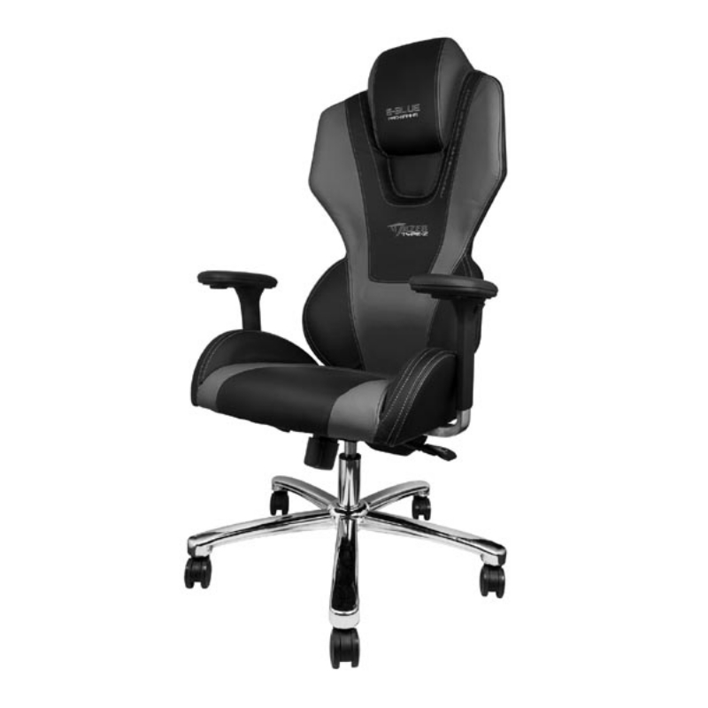 Fotel gamingowy E-Blue Mazer czarny - zdjęcie 1