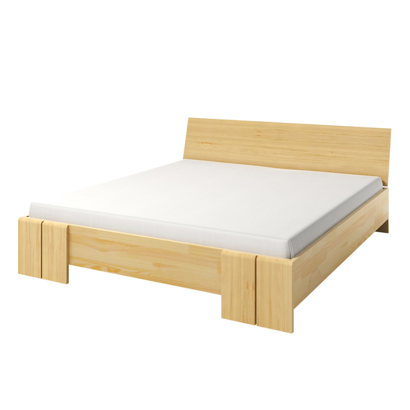 Łóżko Loke z drewna sosnowego - zdjęcie 1