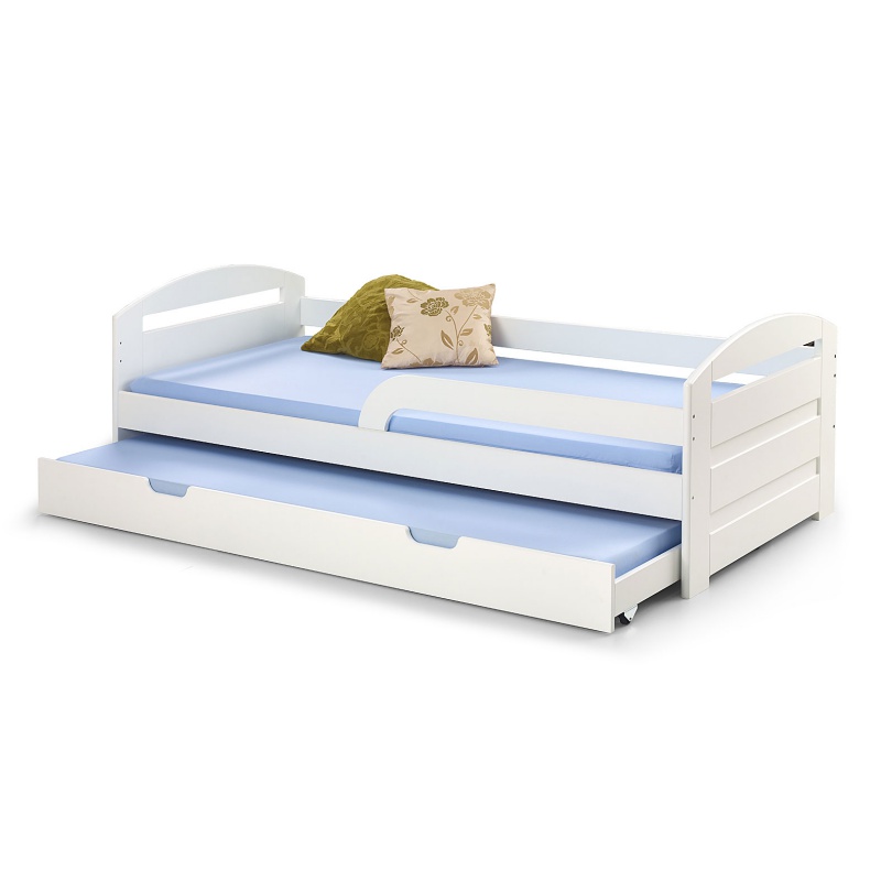 Łóżko młodzieżowe wysuwane Emesto białe - zdjęcie 1