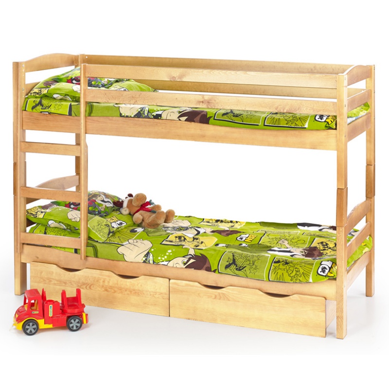 Łóżko Onofrio piętrowe sosna - zdjęcie 1