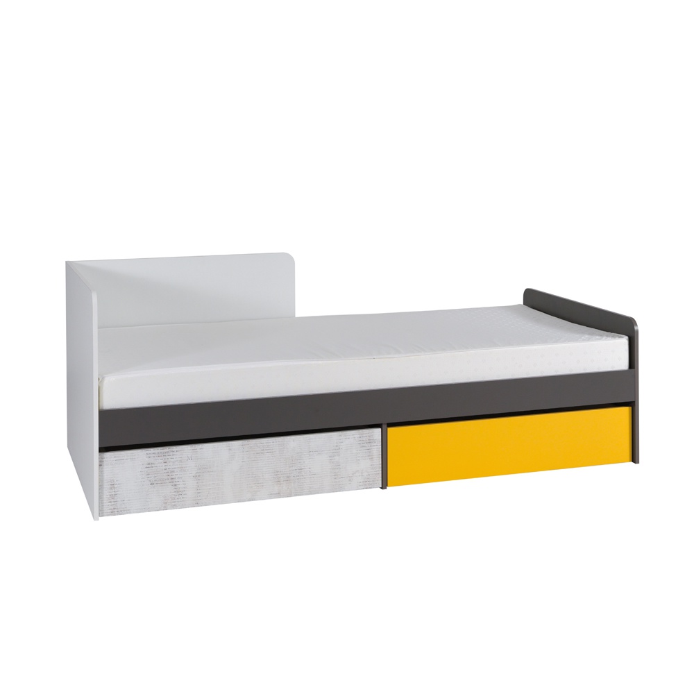 Łóżko Jalime z dwiema szufladami grafit - zdjęcie 1