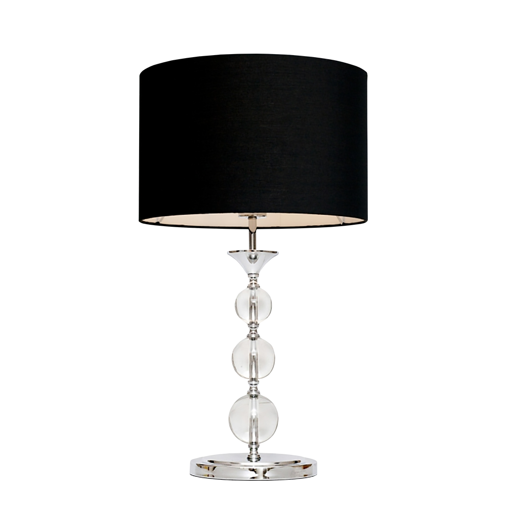 Lampa stołowa Crystal czarna - zdjęcie 1