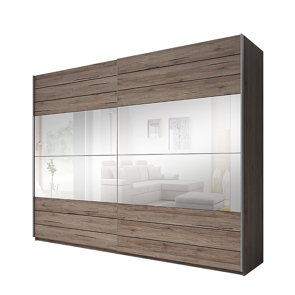 Szafa Stamlai san remo ciemne z lustrem - zdjęcie 1