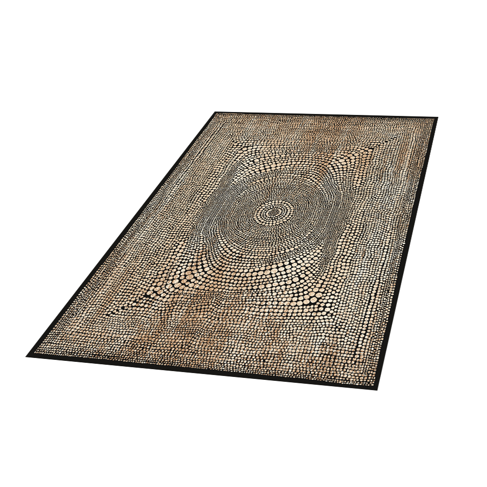 Dywan Basal Abstrakcja 2 brąz - zdjęcie 1