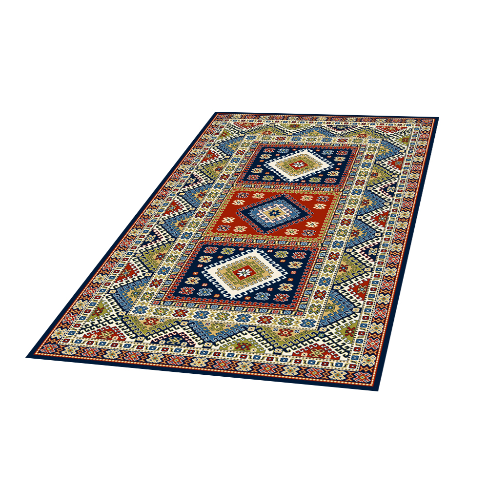 Dywan Basal Folk 2 granatowy - zdjęcie 1