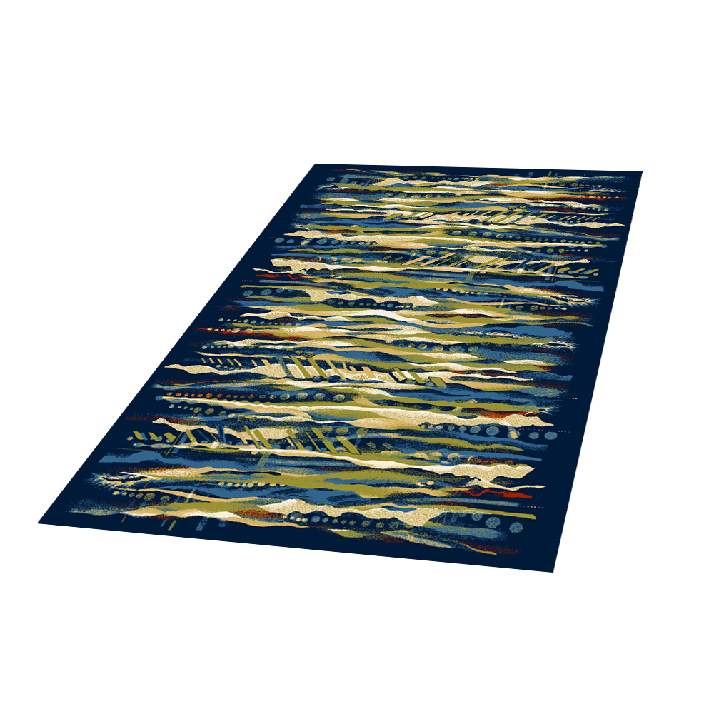 Dywan Basal Abstrakcja 5 granatowy - zdjęcie 1