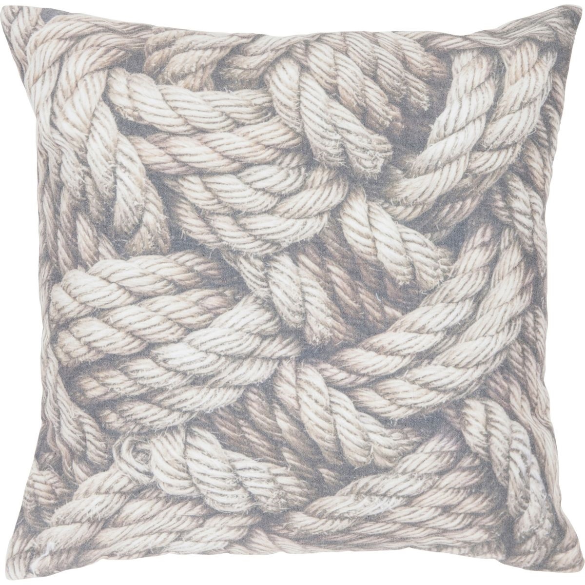 Poduszka z poszewką Manilla szara 45x45 cm - zdjęcie 1