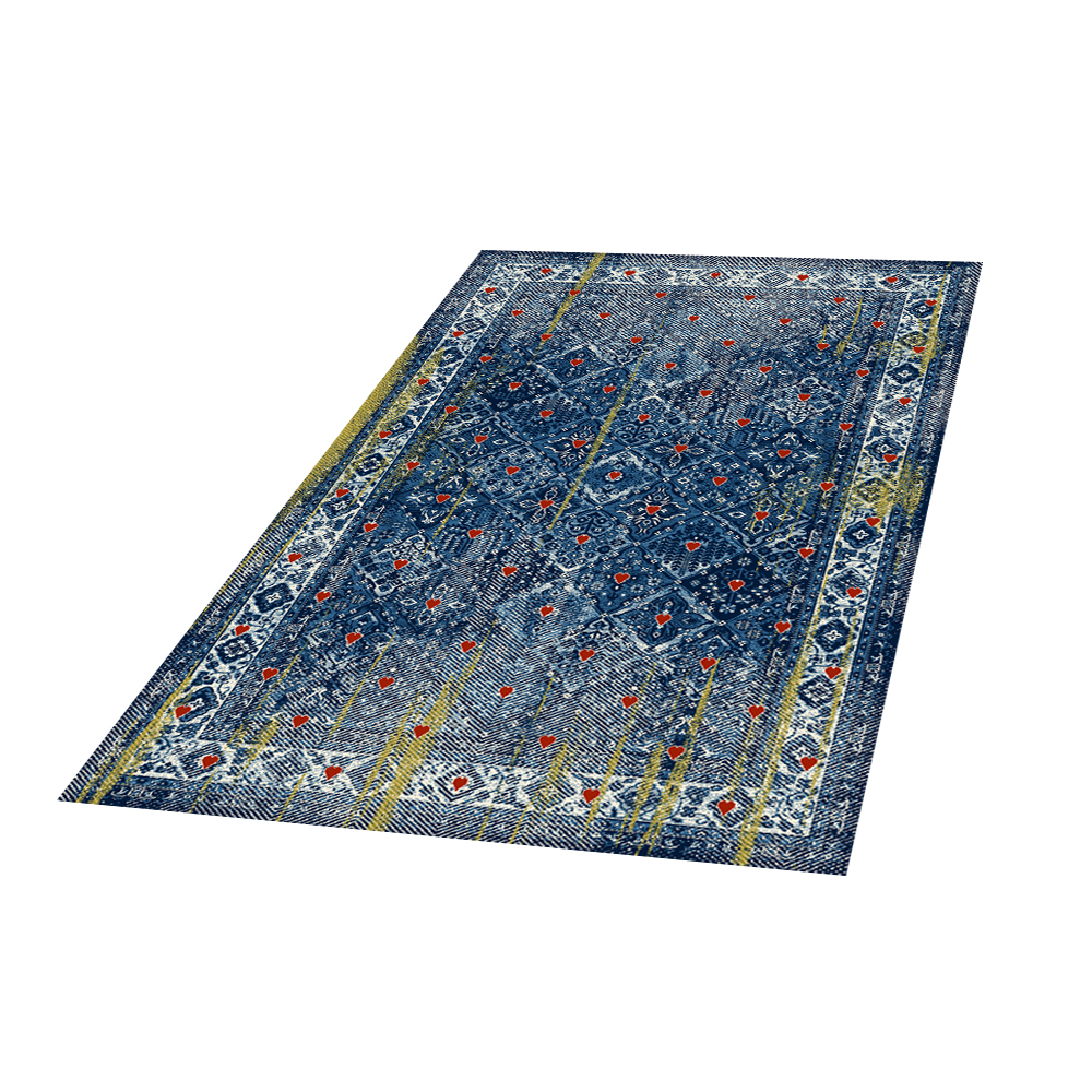 Dywan Basal Folk 6 granatowy - zdjęcie 1