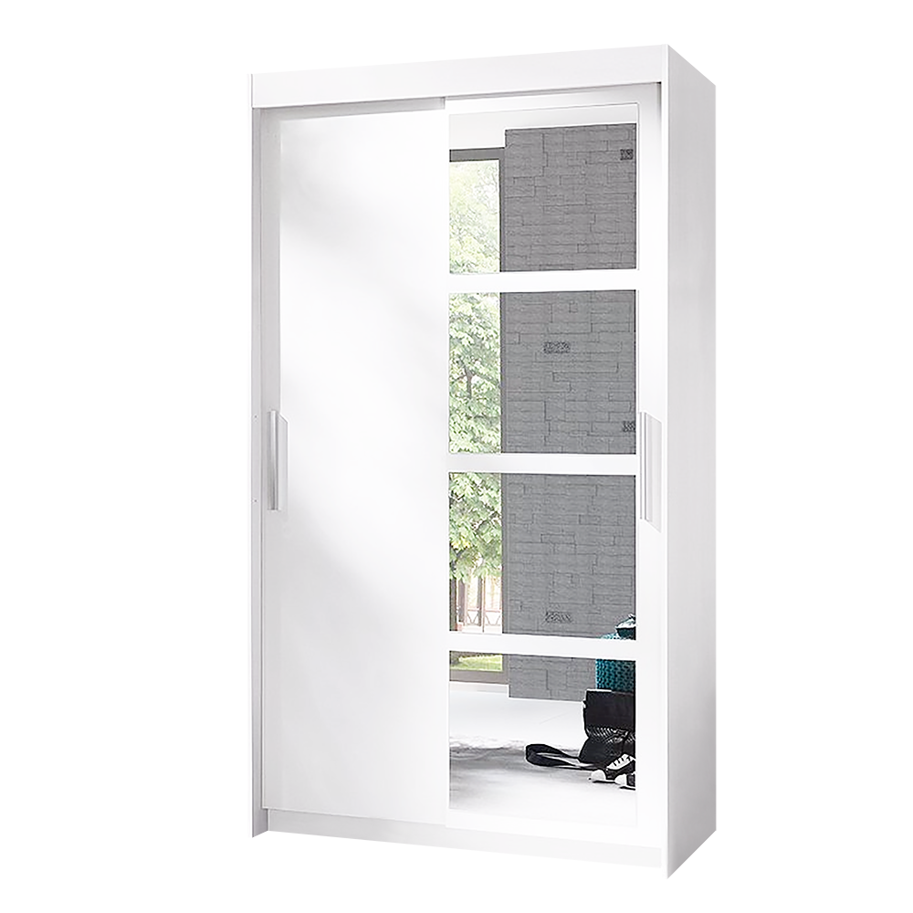 Szafa Quatro przesuwna z lustrem 120 cm - zdjęcie 1