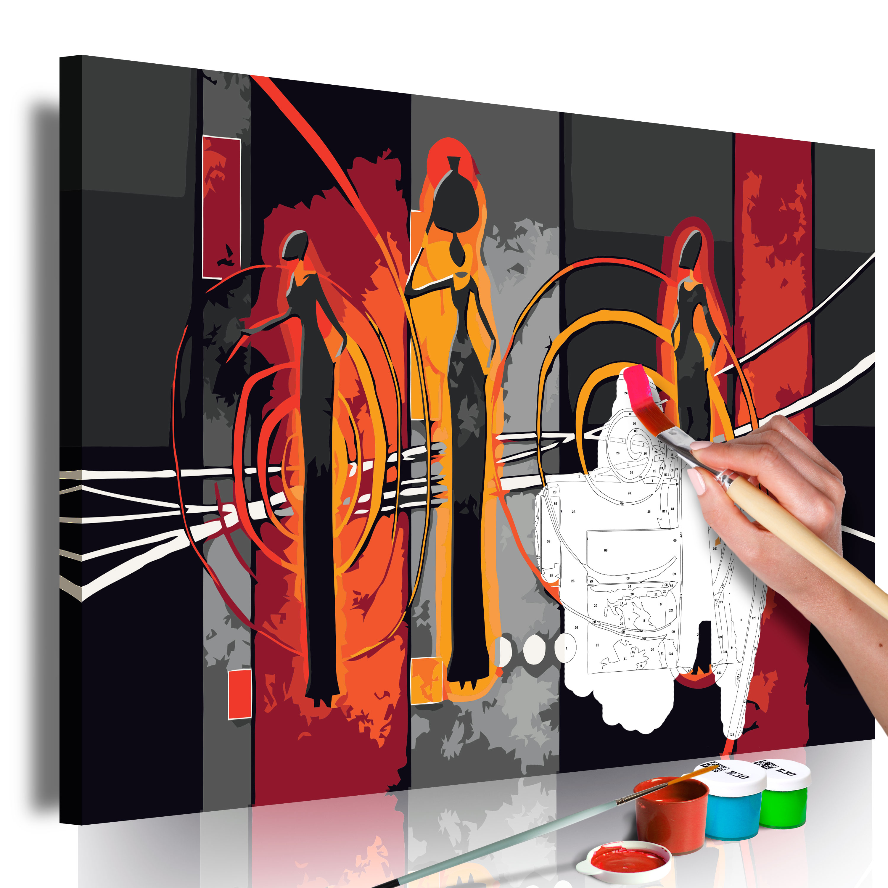 Obraz do samodzielnego malowania Afrykanki - zdjęcie 1