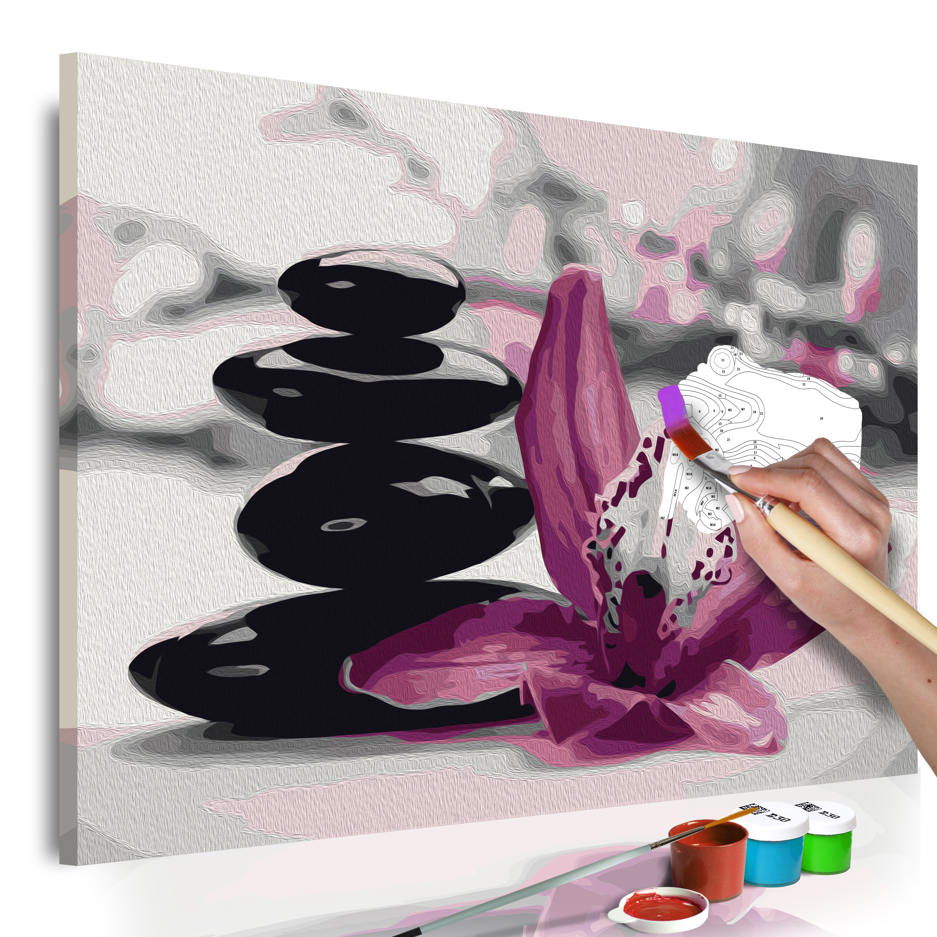 Obraz do samodzielnego malowania Wieża z kamieni - zdjęcie 1