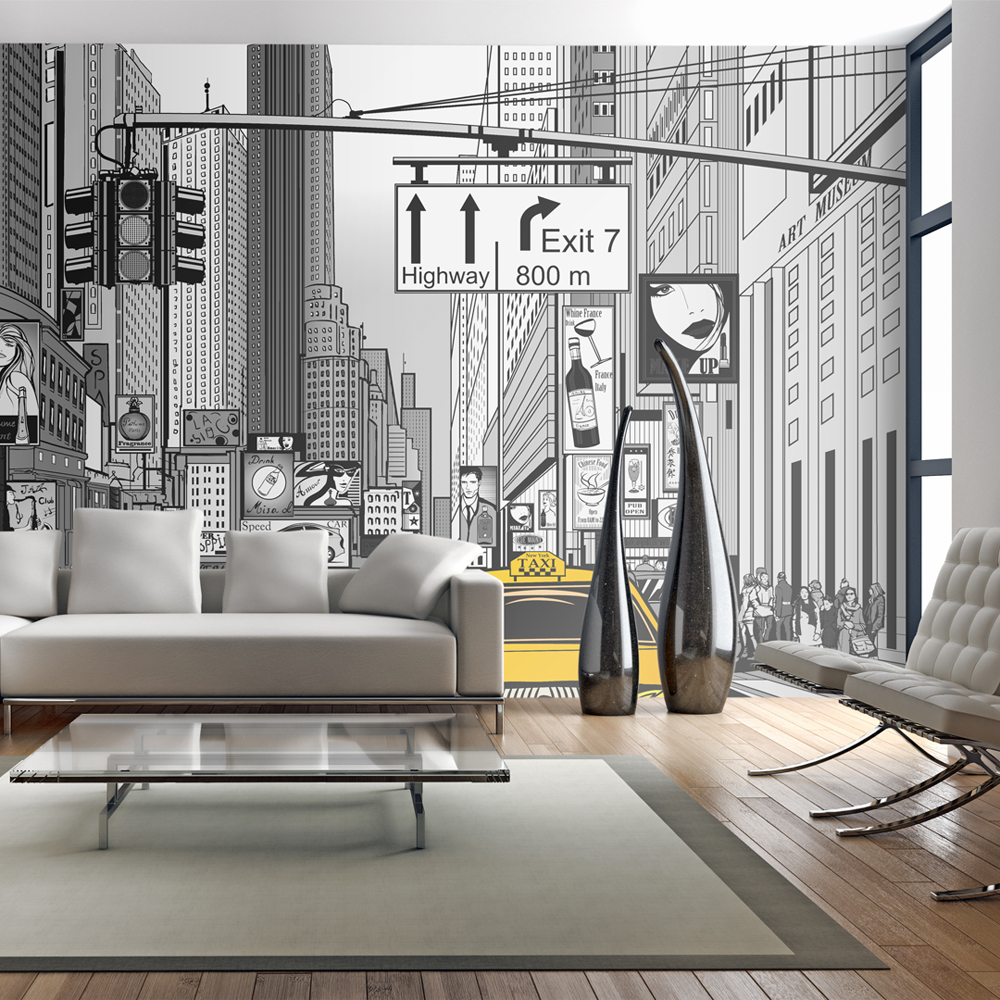 Fototapeta do biura Żółte taksówki - Nowy Jork - zdjęcie 1