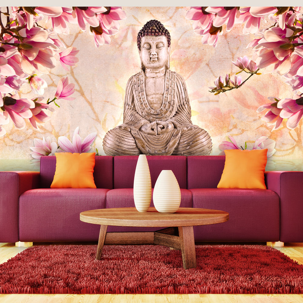 Fototapeta do biura Budda i magnolia - zdjęcie 1