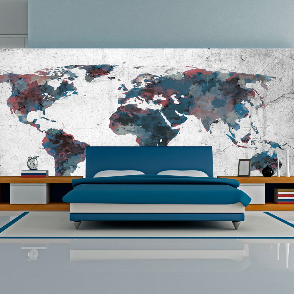 Fototapeta do biura World map on the wall - zdjęcie 1