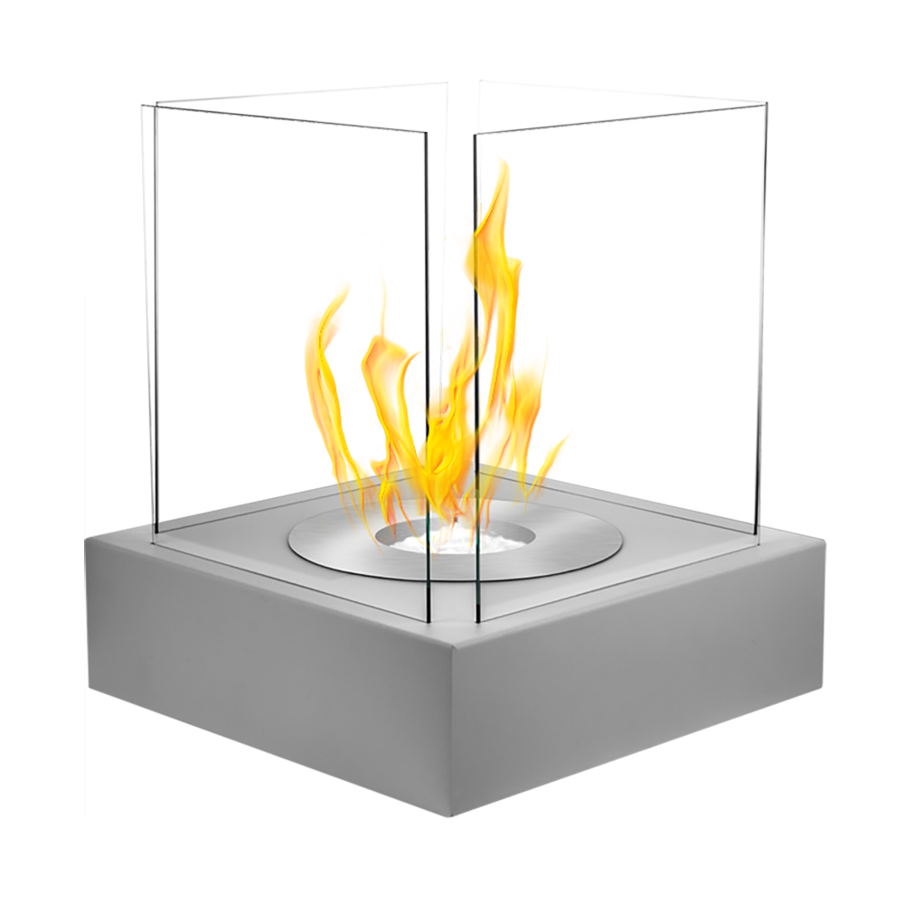 Biokominek Cube Szary strukturalny - zdjęcie 1