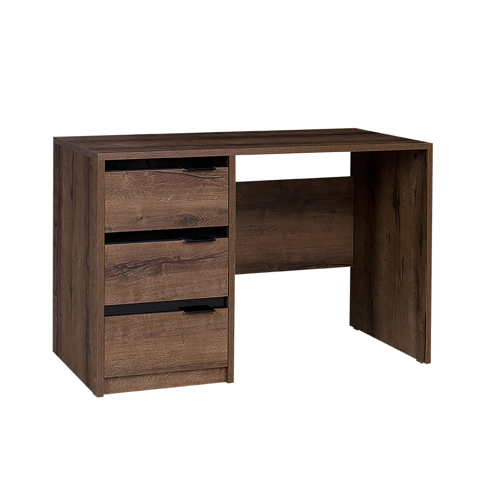 Biurko Rikno 120x60 cm Dąb monastery / Czarny połysk  - zdjęcie 1