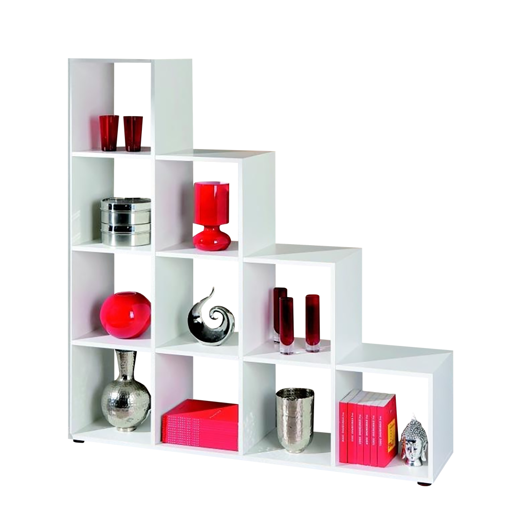 Regał Italy schodkowy biały - zdjęcie 1