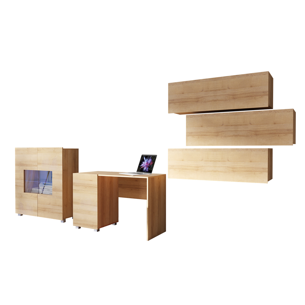 Zestaw mebli Kirdon z komodą do domowego biura - zdjęcie 1