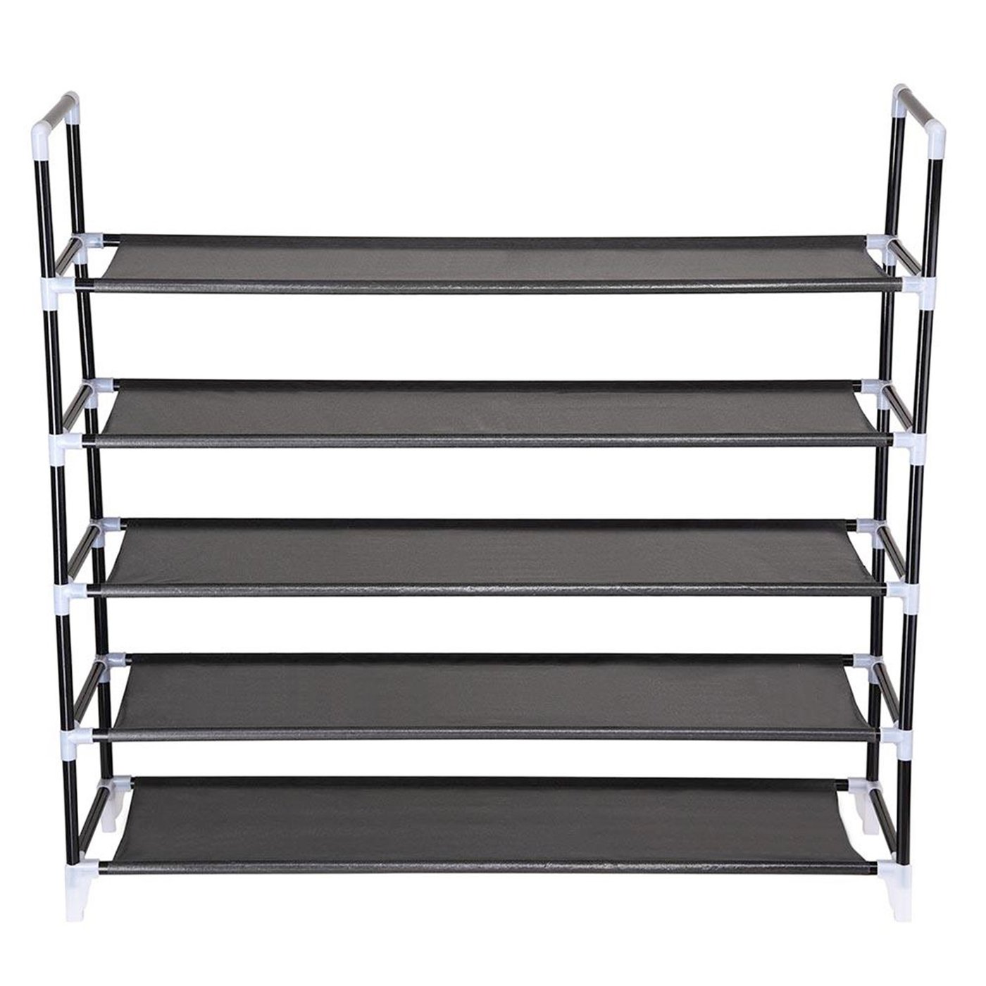 Regał na buty Baratins pięć poziomów czarny - zdjęcie 1