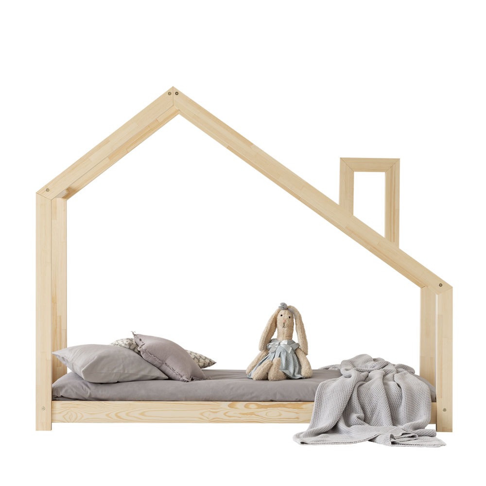 Łóżko Dalidda domek z kominem 70x160 cm  - zdjęcie 1
