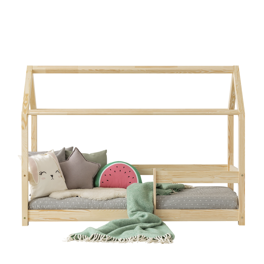 Łóżko Dalidda domek z barierką 70x160 cm - zdjęcie 1