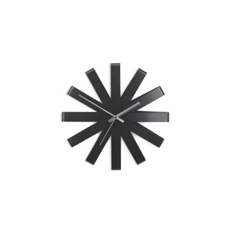 Zegar Ribbon czarny - zdjęcie 1