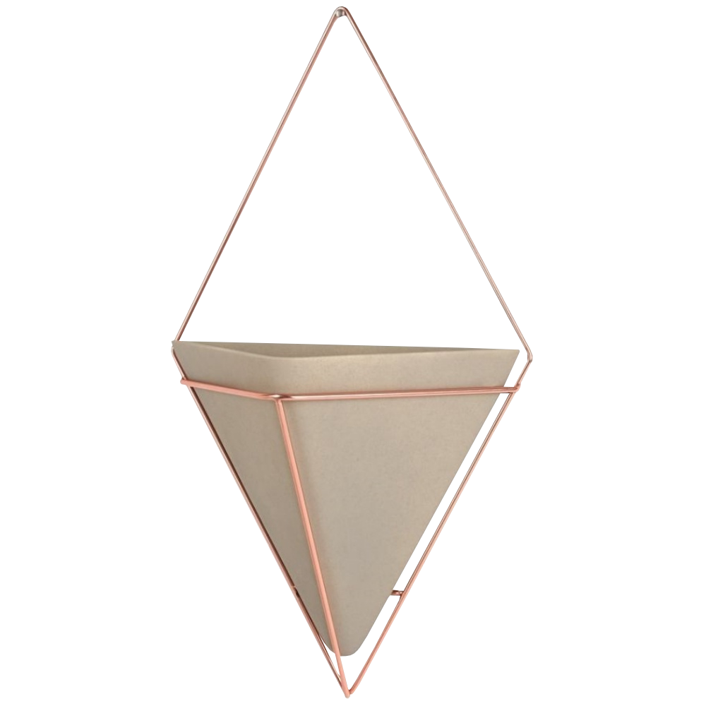 Doniczka ścienna Trigg miedziana - zdjęcie 1