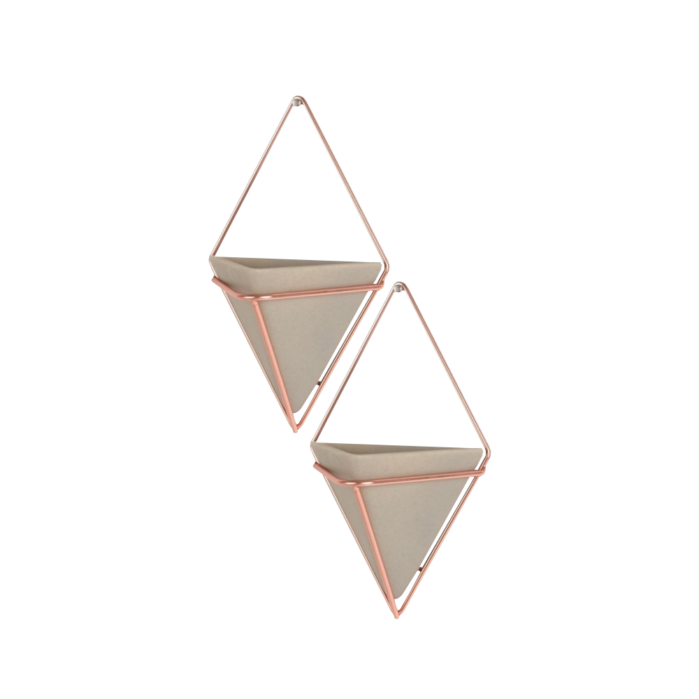 Doniczki ścienne Trigg miedziane - zdjęcie 1