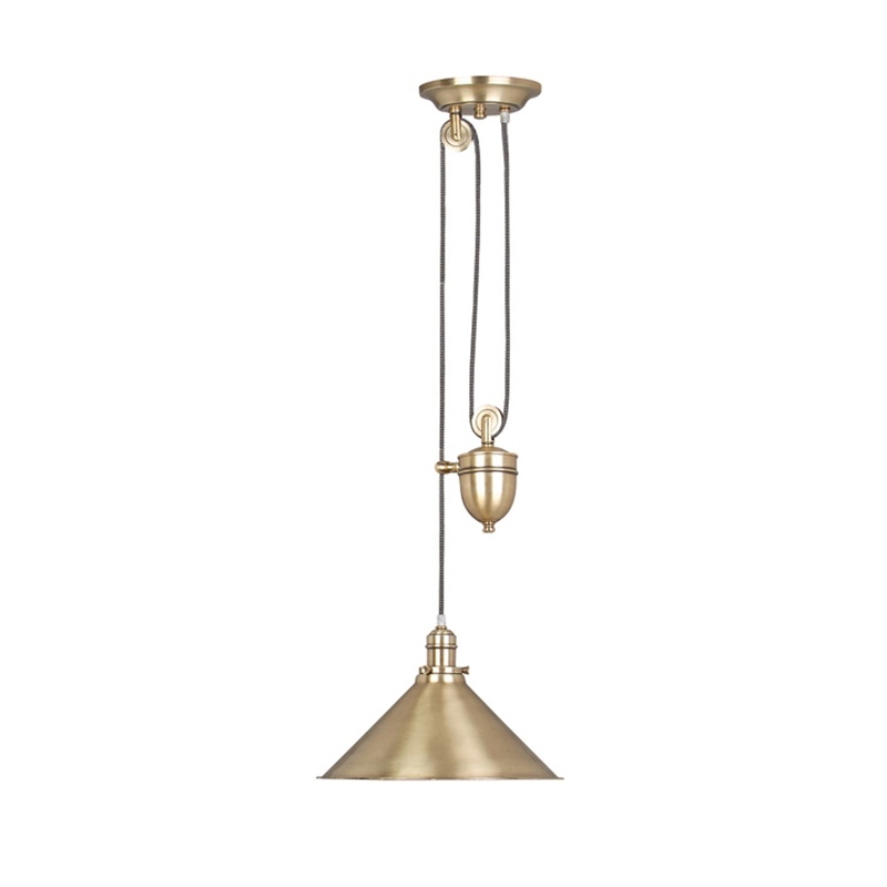 Lampa wisząca Provence regulowana aged gold - zdjęcie 1