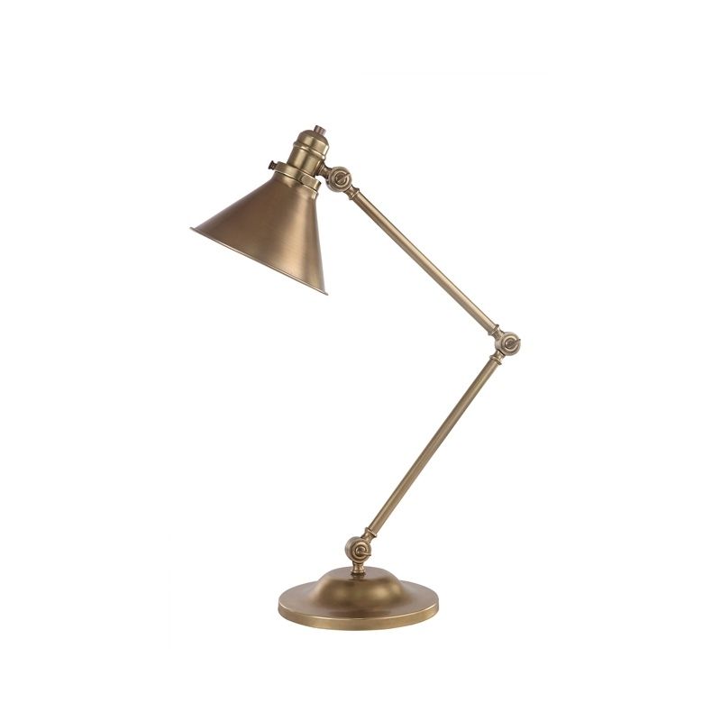 Lampka na biurko Provence aged gold - zdjęcie 1