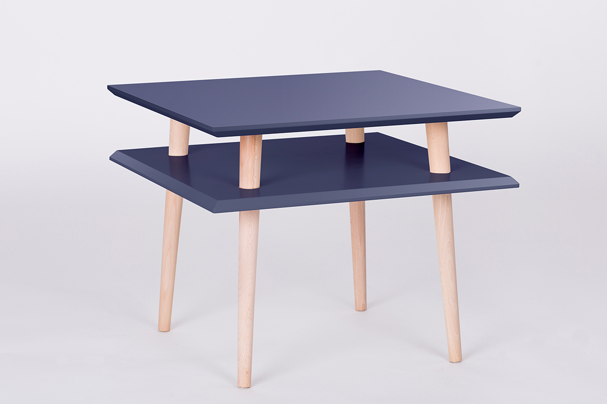 Stolik Square kwadratowy 55x55 cm średni Grafitowy - zdjęcie 1