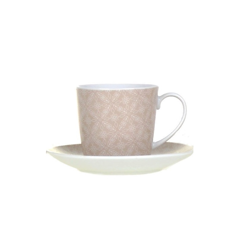 Komplet beżowych filiżanek x4 - zdjęcie 1