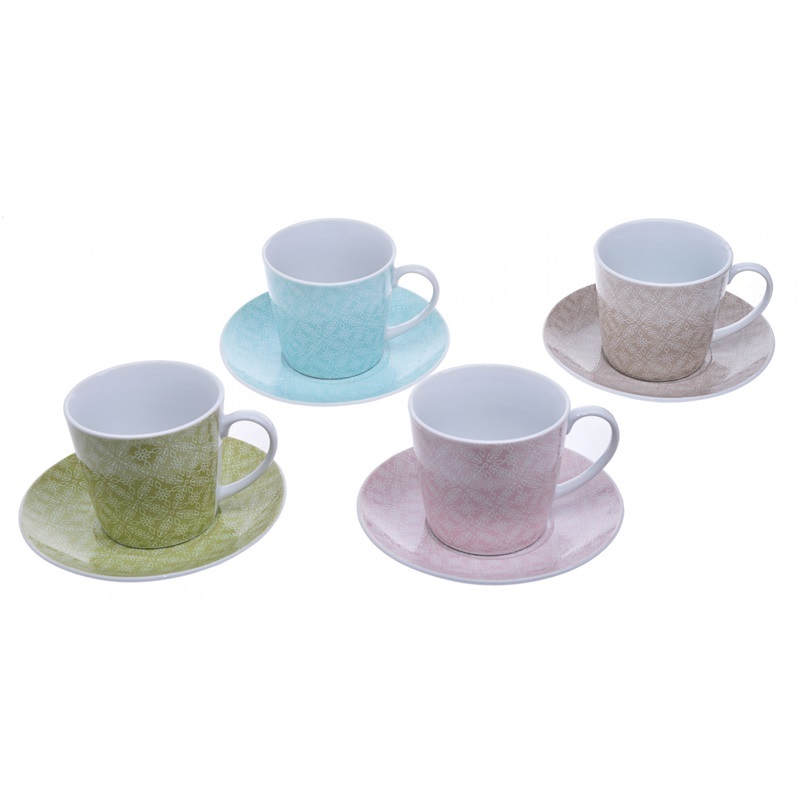 Komplet kolorowych filiżanek x4 - zdjęcie 1