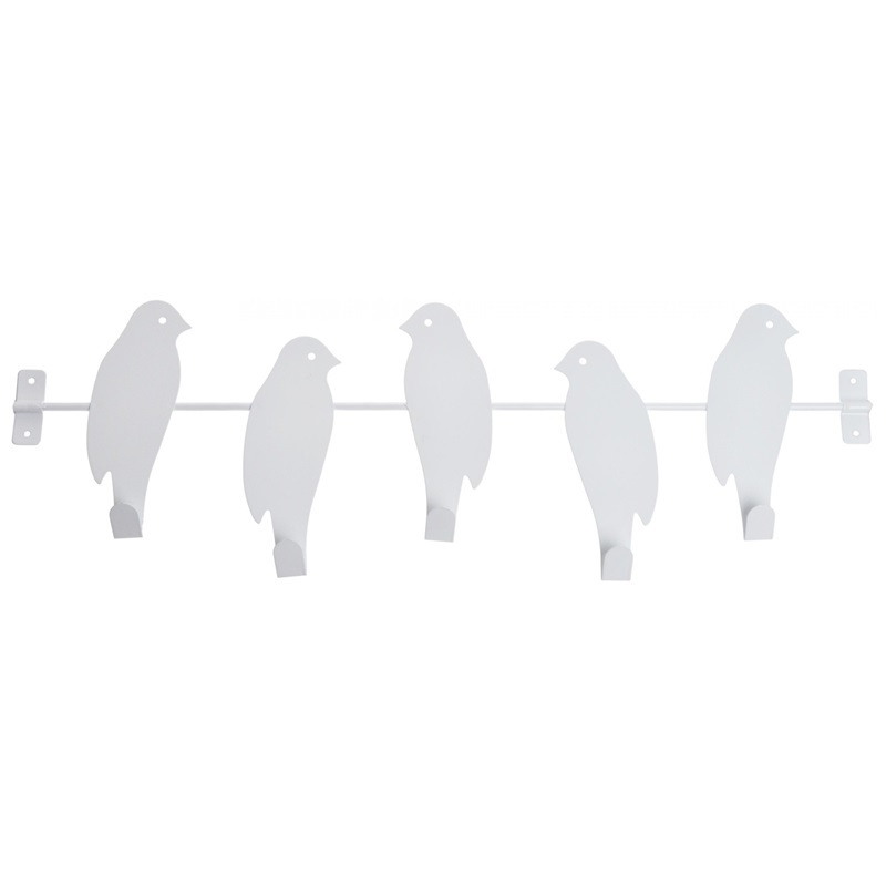 Wieszak na ręczniki Birds biały - zdjęcie 1