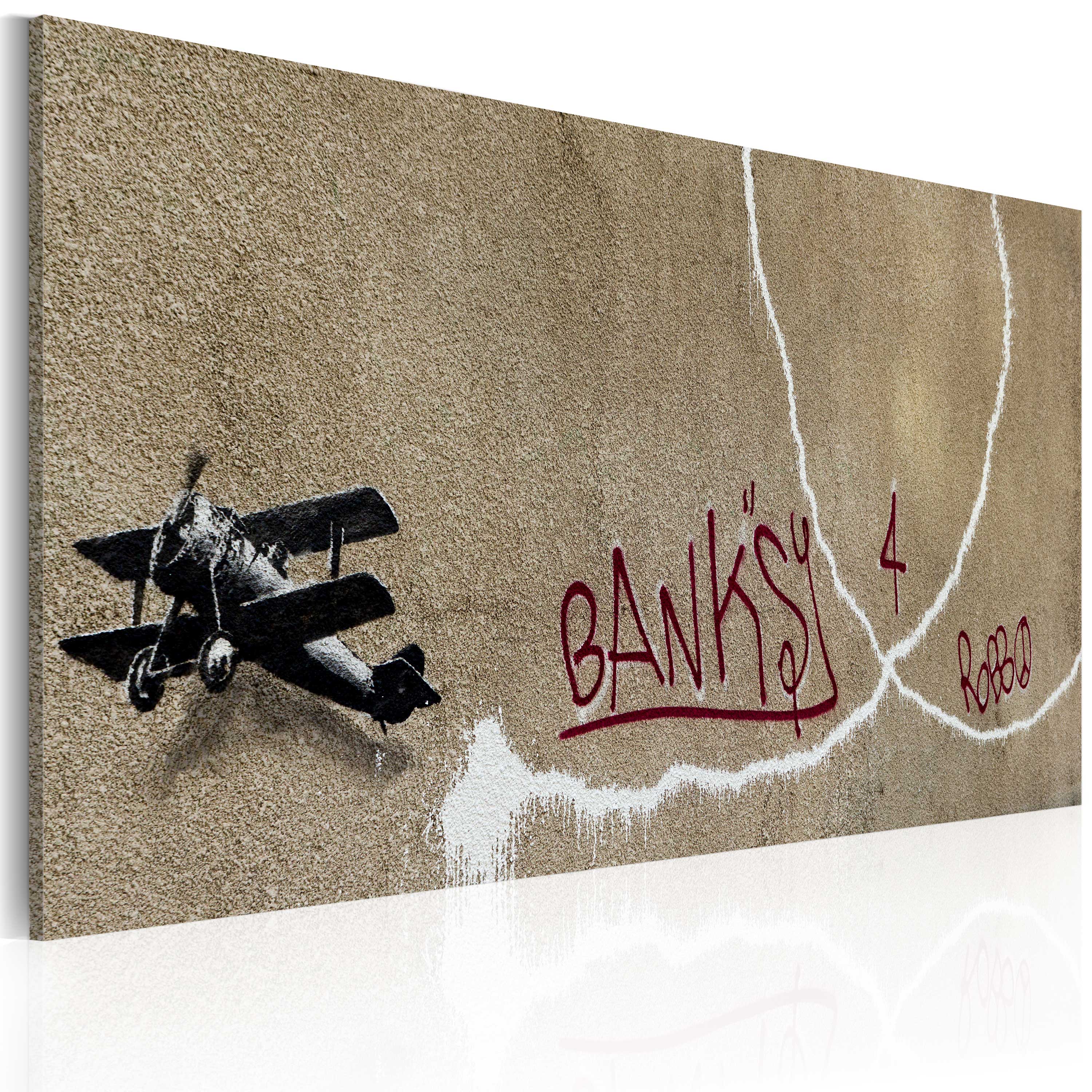 Obraz - Miłosny samolot (Banksy) 60x40 cm - zdjęcie 1