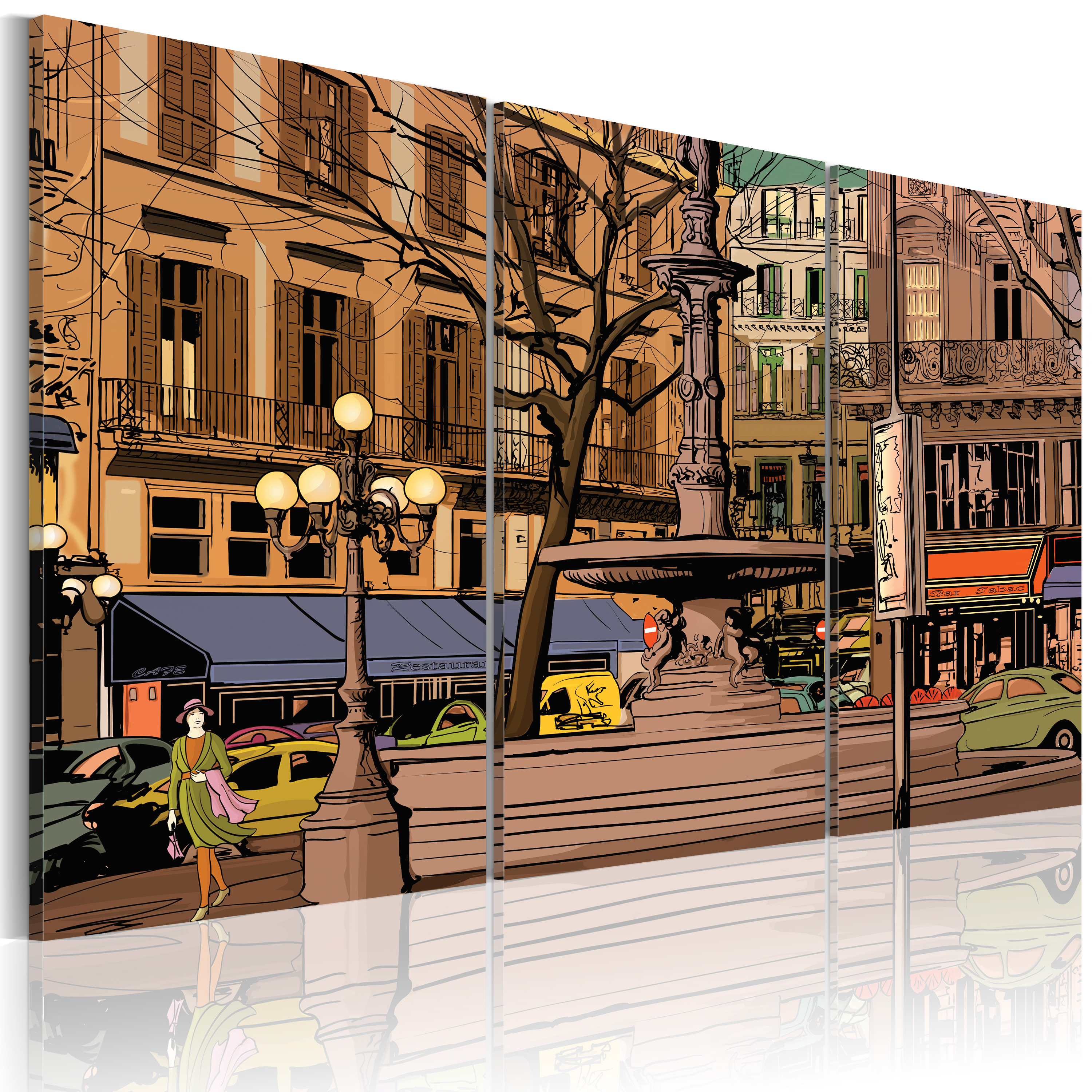 Obraz - Spokojny wieczór w Paryżu 60x40 cm - zdjęcie 1