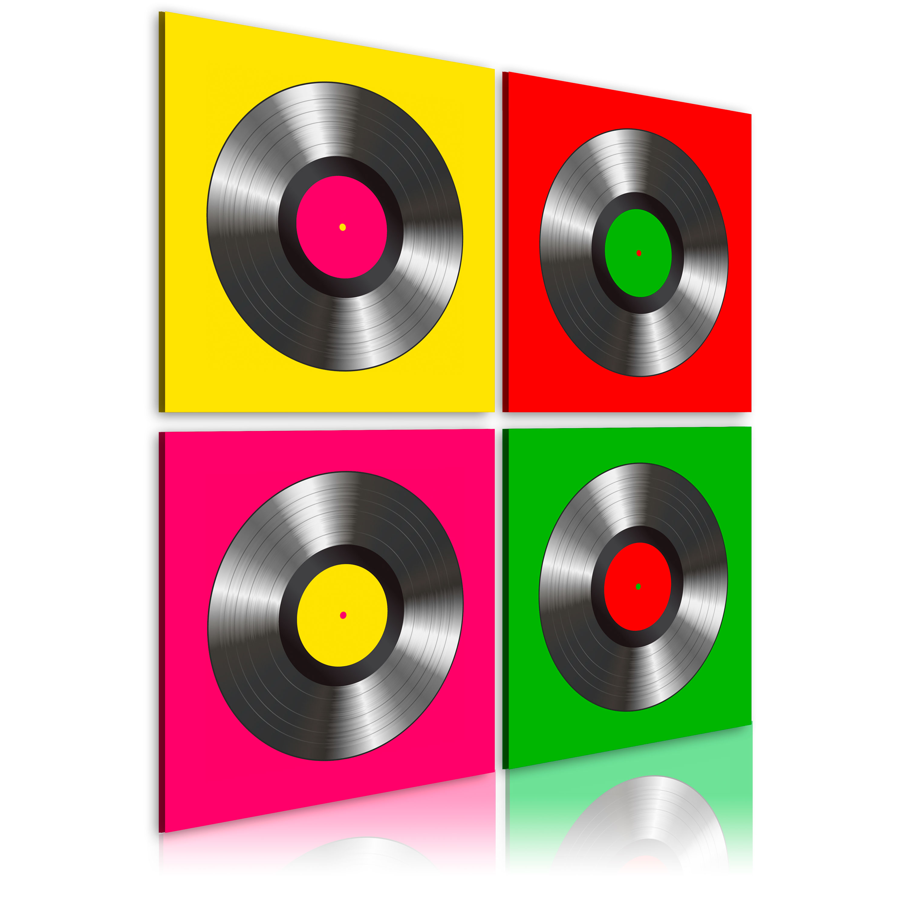 Obraz - Winyle: Pop art 40x40 cm - zdjęcie 1