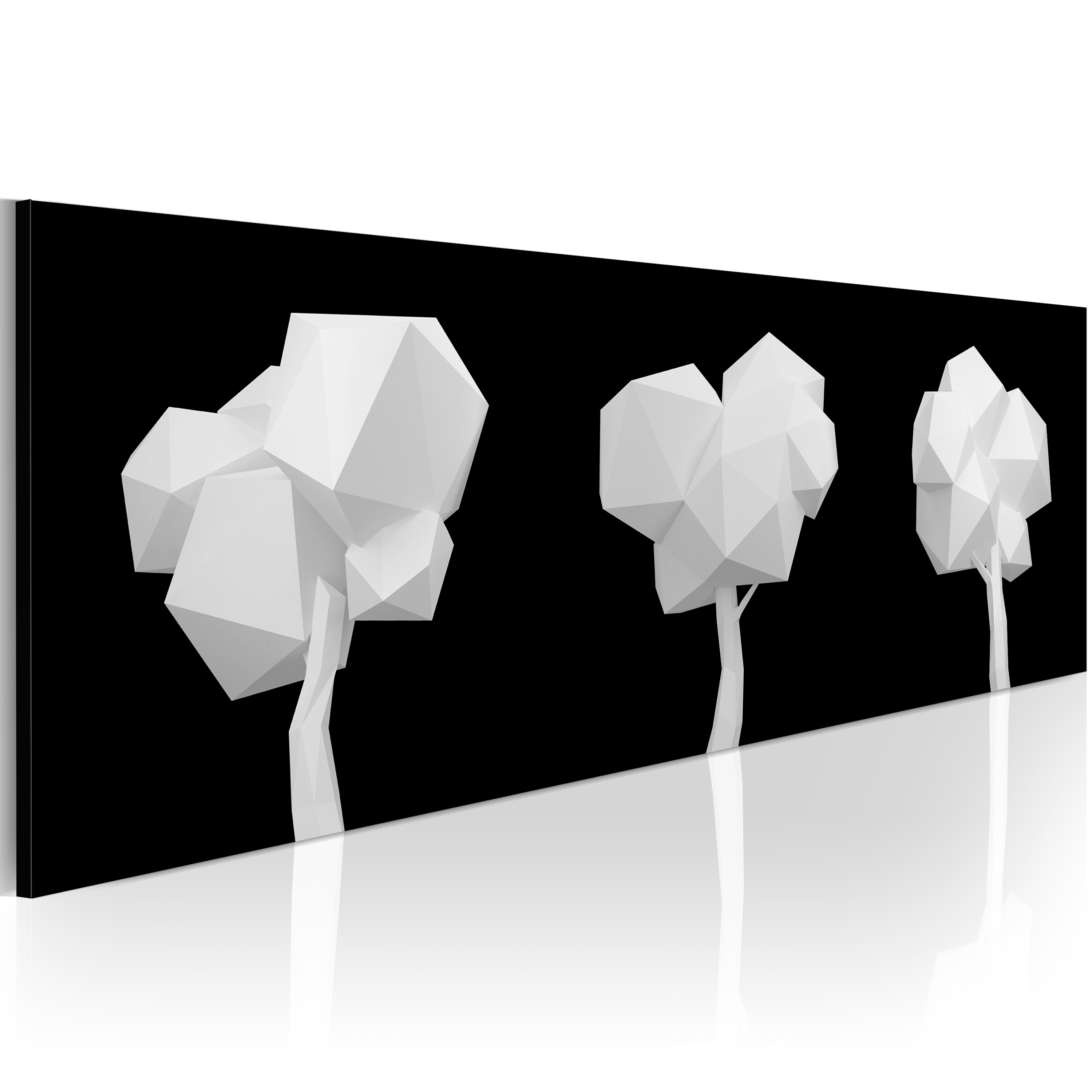 Obraz - Geometryczne drzewa 120x40 cm - zdjęcie 1