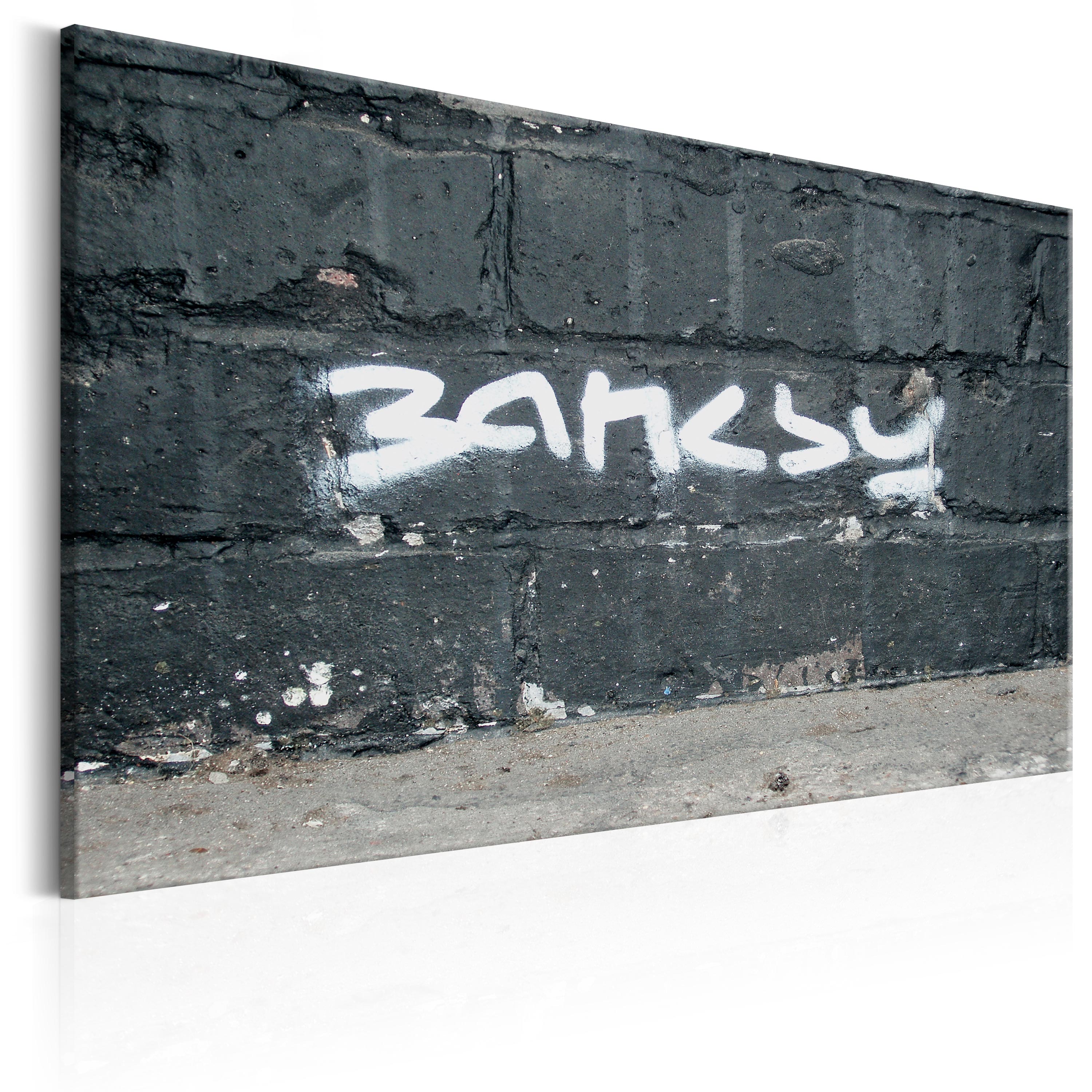 Obraz - Podpis Banksy'ego 60x40 cm - zdjęcie 1