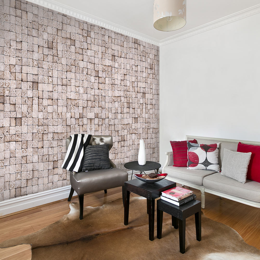 Fototapeta Kamienne tło: mozaika w rolce - zdjęcie 1