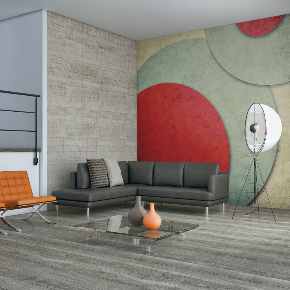 Fototapeta okręgi styl retro - zdjęcie 1