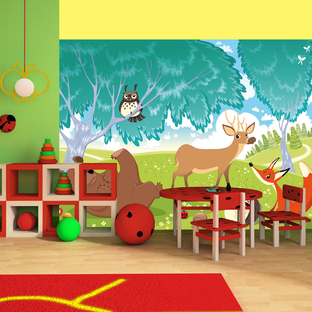 Fototapeta Zwierzęta z Zielonego Lasu - zdjęcie 1