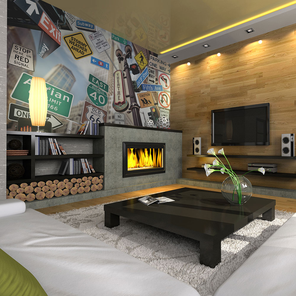 Fototapeta Nowojorskie znaki na kolorowym tle - zdjęcie 1