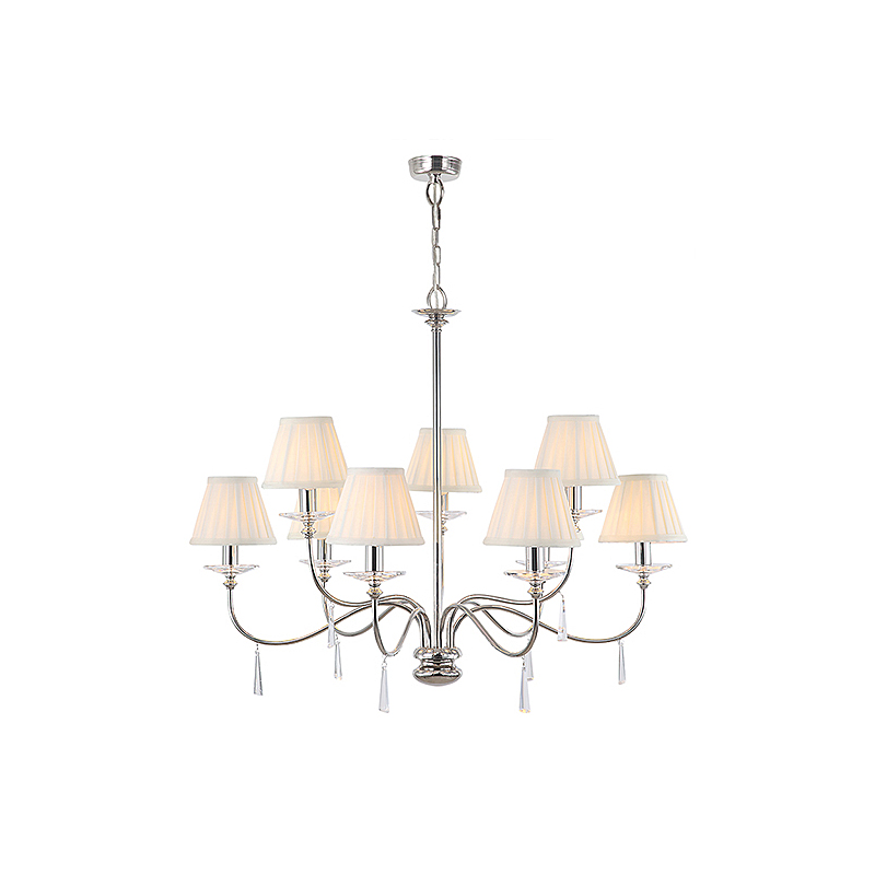 Żyrandol Finsbury Park Nickel x9 - zdjęcie 1