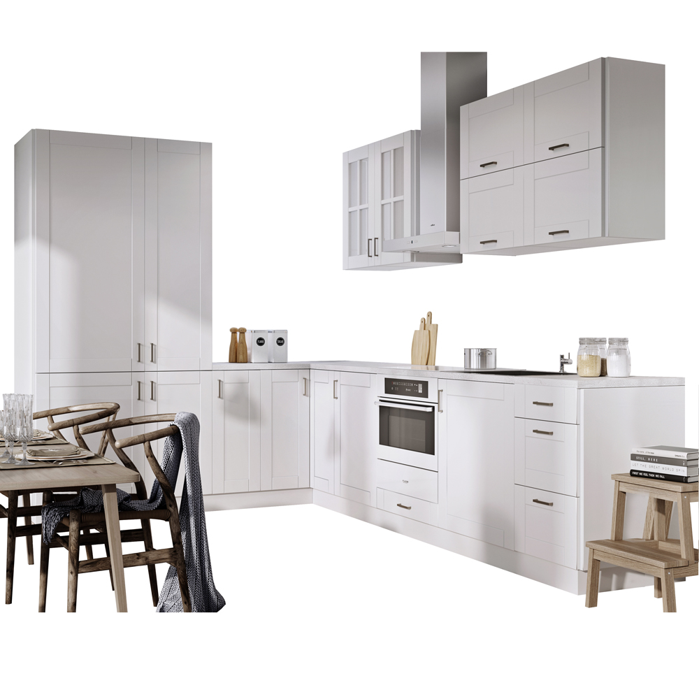 Zestaw mebli kuchennych Pettineo biały 120x310 cm - zdjęcie 1